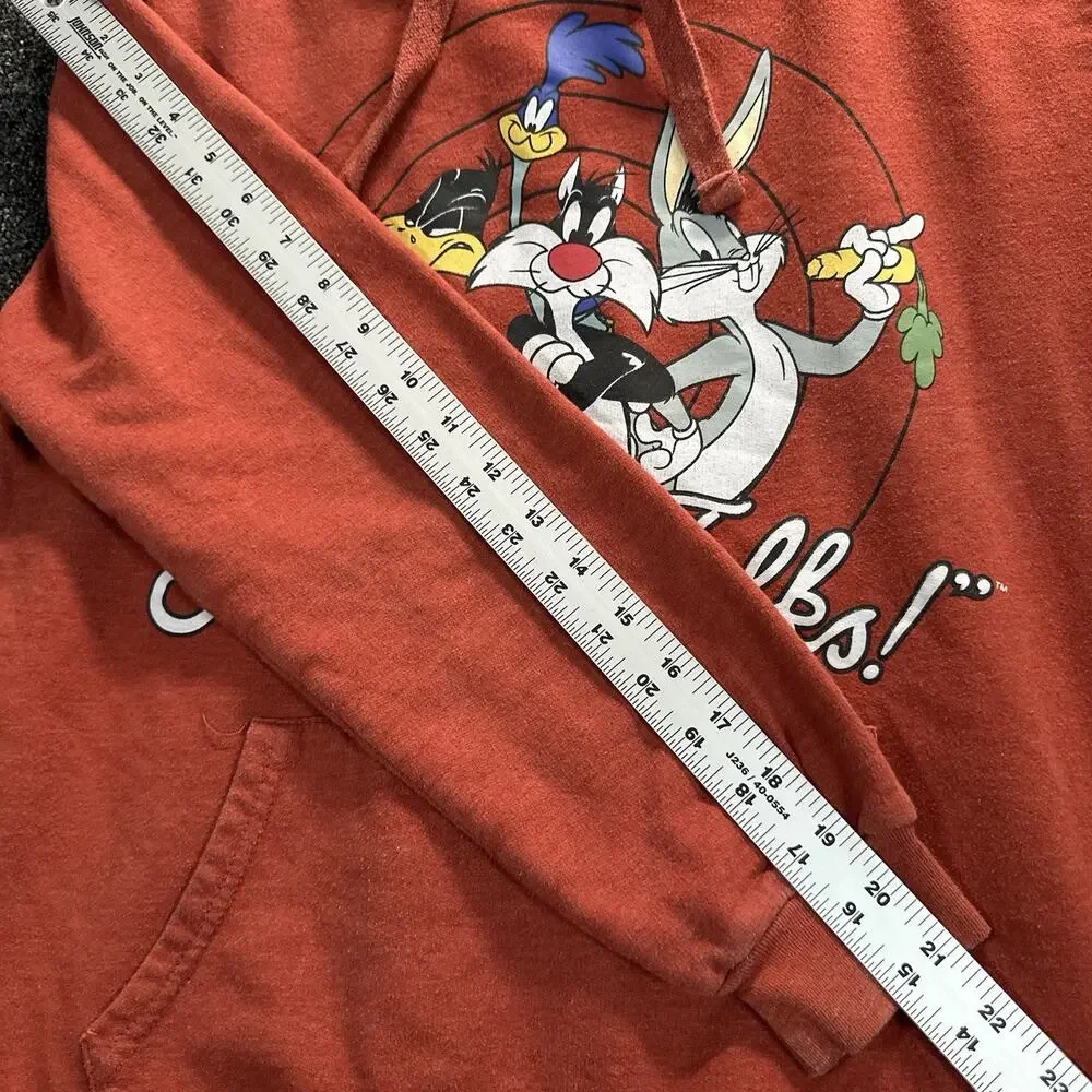 Looney Tunes Classic Character M7-9 Pull Over Hoodie Rust Front CharaGraphic